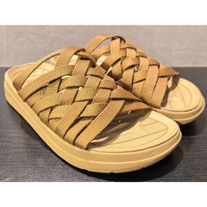 MALIBU SANDALS Zuma EVA Rubber Nylon Tan Women's Size 5 Sandals